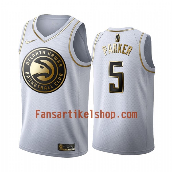 NBA Atlanta Hawks Trikot Jabari Parker 5 Nike 2019-2020 Weiß Golden Edition Swingman - Herren NBA Atlanta Hawks Trikot Jabari Parker 5 Nike 2019-2020 Weiß Golden Edition Swingman - Herren